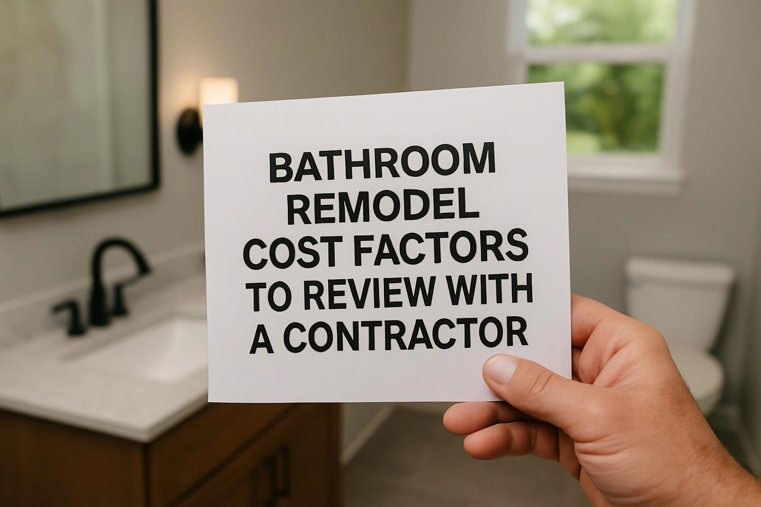 Bathroom Remodel Cost Factors to Review With a Contractor in Sammamish, Washington