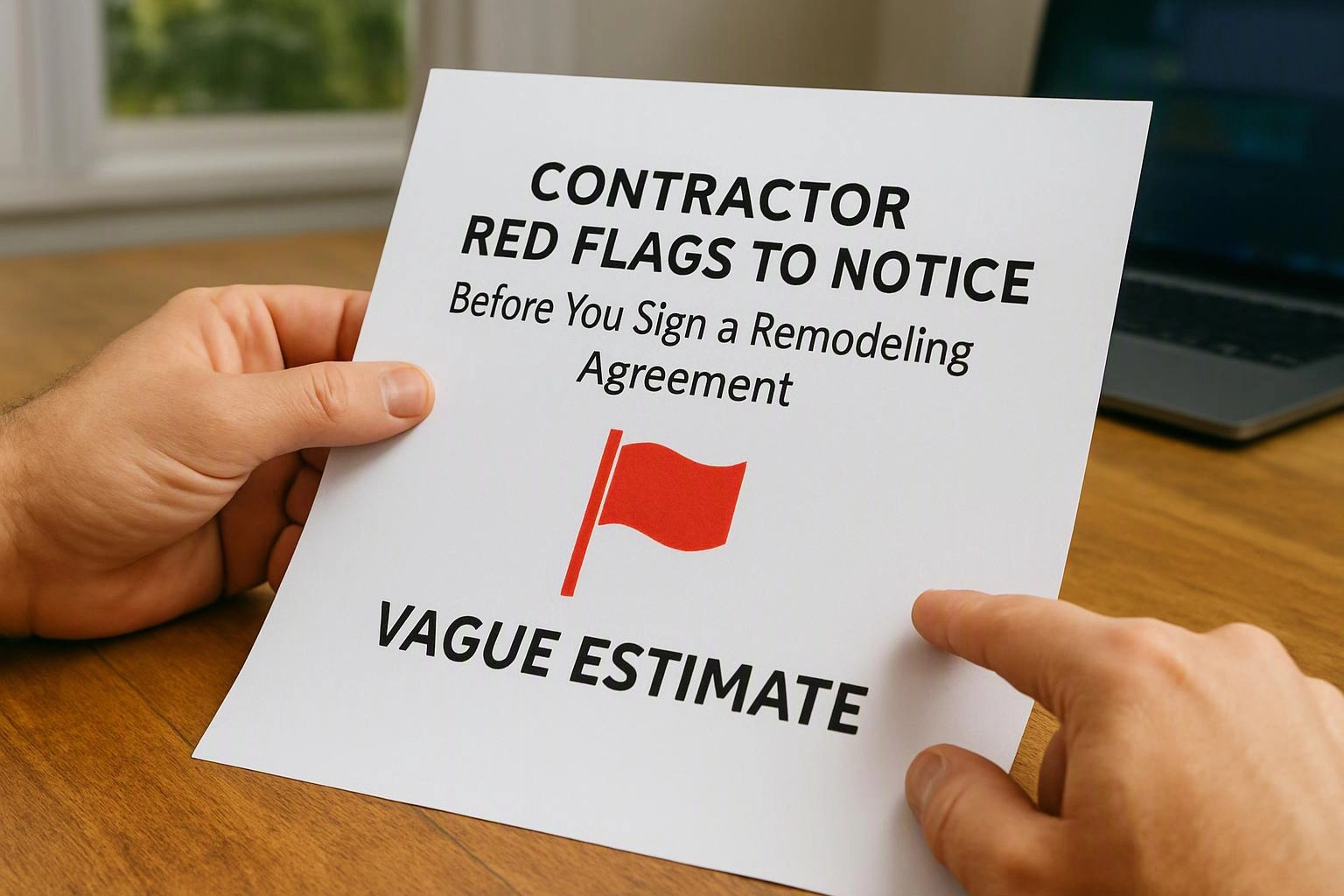 Contractor Red Flags to Notice Before You Sign a Remodeling Agreement