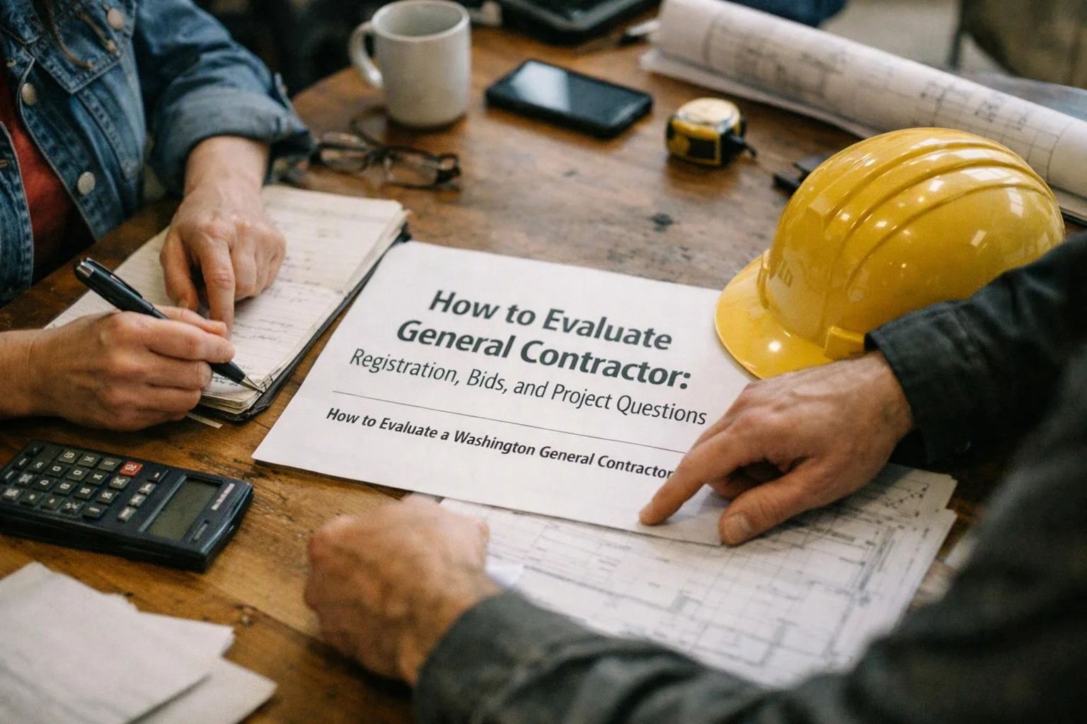 How to Evaluate a General Contractor: Registration, Bids, and Project Questions