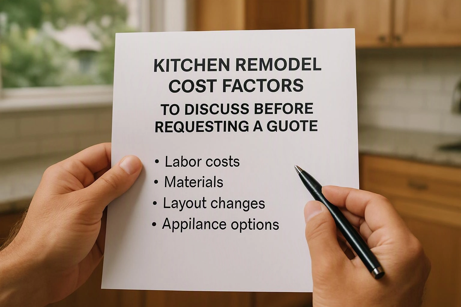 Kitchen Remodel Cost Factors to Discuss Before Requesting a Quote in Sammamish, Washington