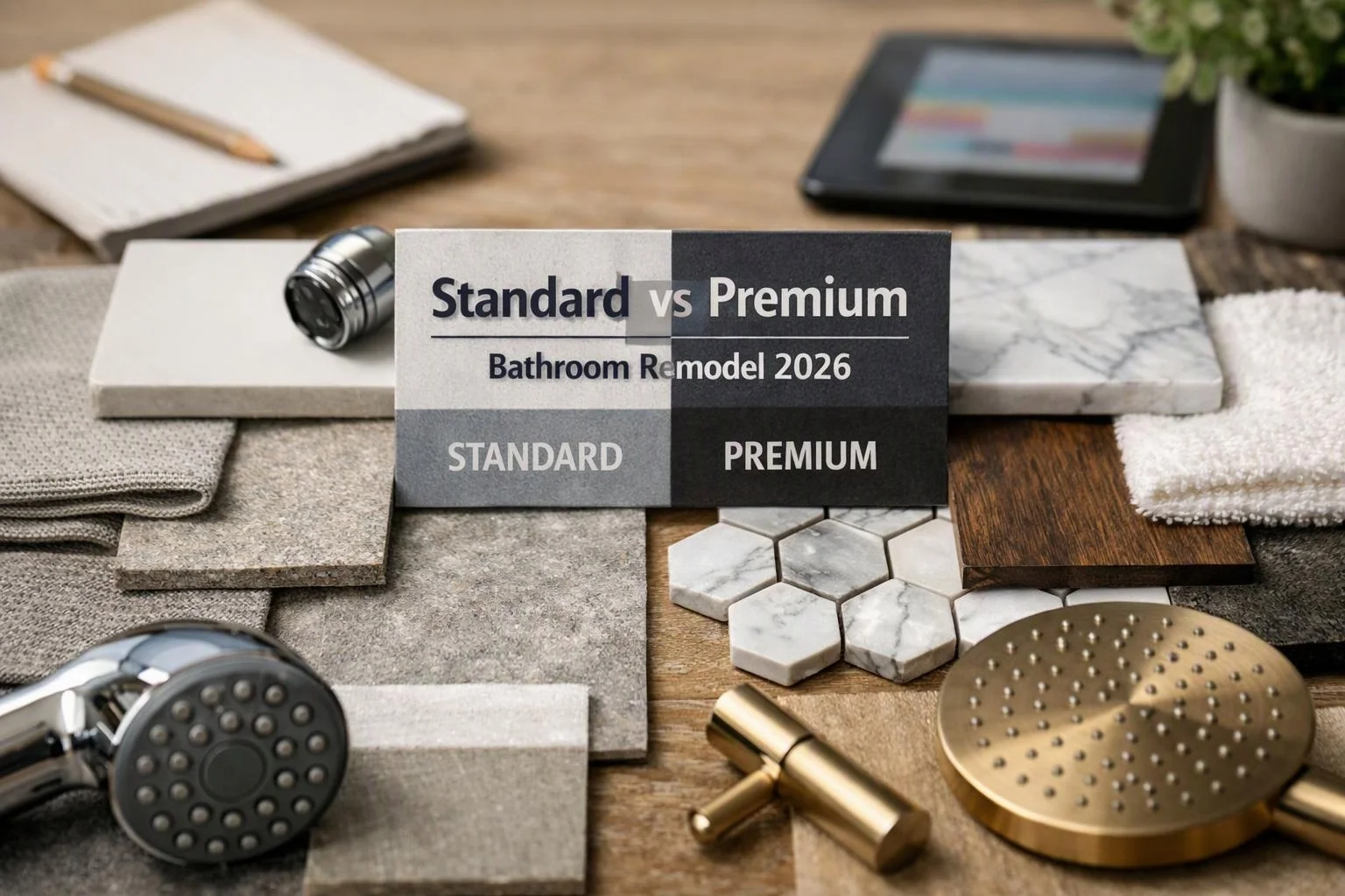Standard vs Premium Bathroom remodeler Systems & Materials Compared (2026)
